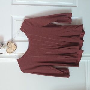 Anthropologie Saturday Sunday Peplum Top Women's Size Medium M